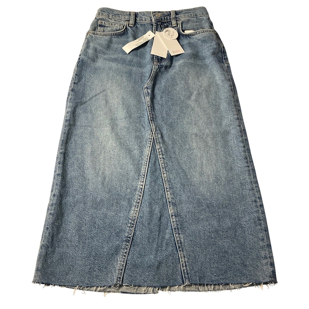Rails Women's The Highland Vintage Sapphire Denim Maxi Skirt Size 24 NWT